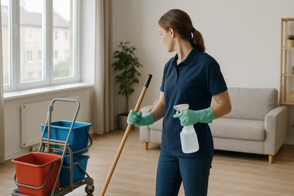 Bureau bien nettoyé à Behren-les-Forbach, mettant en valeur un environnement de travail agréable.