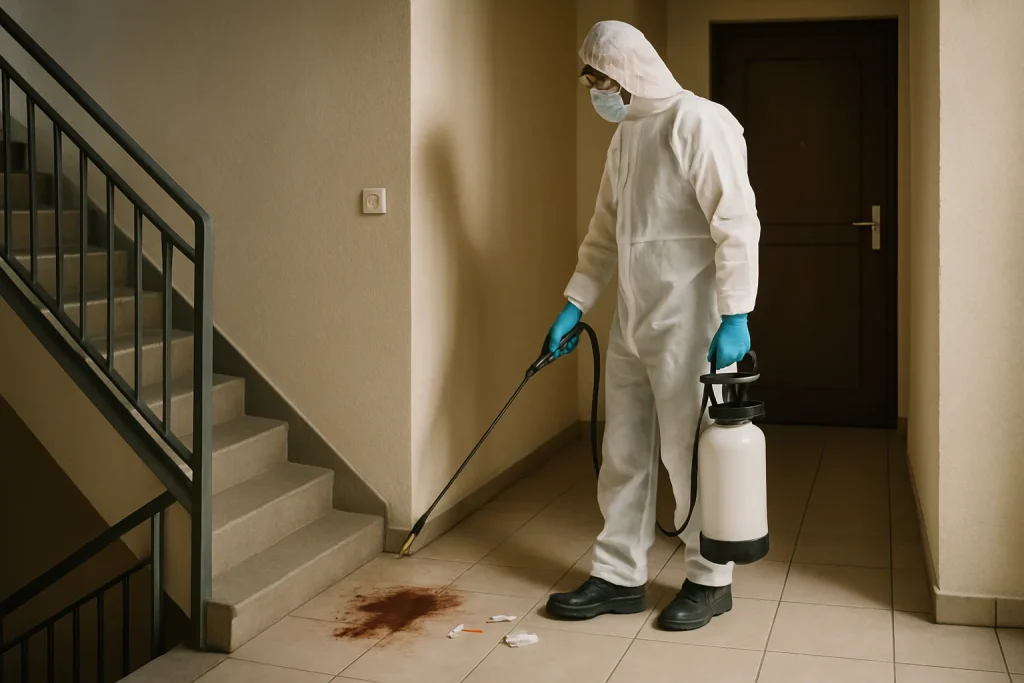 Les enjeux sanitaires du nettoyage après overdose en copropriété à Metz