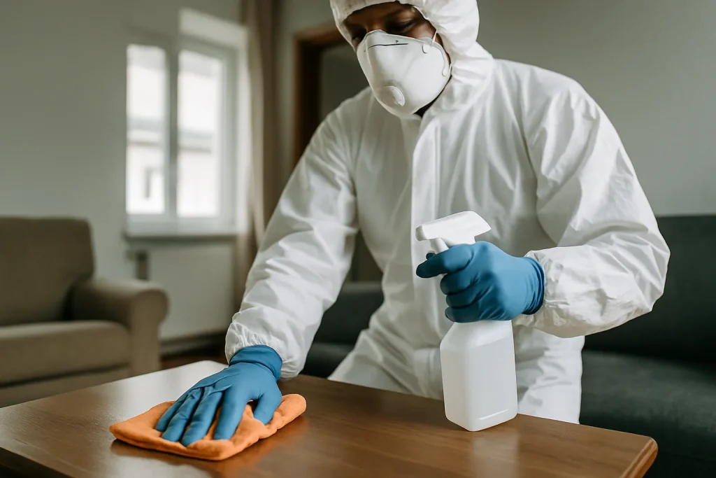 Pourquoi le nettoyage après décès est-il essentiel pour prévenir les risques biologiques?