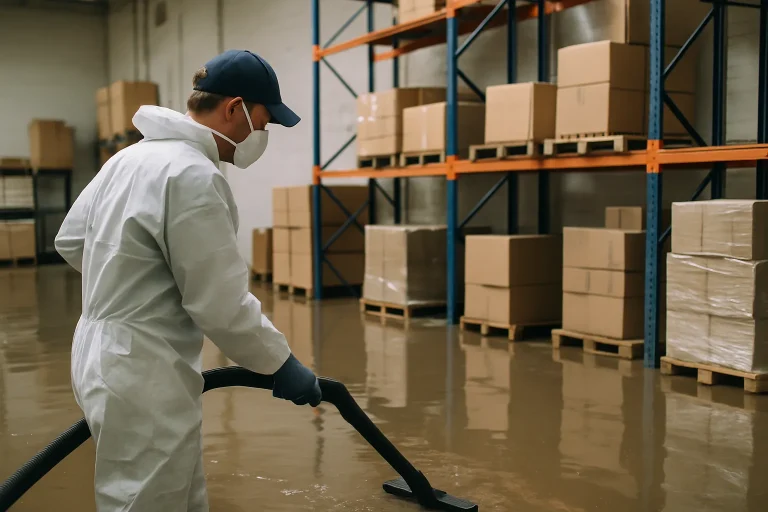 Débarras post-sinistre : quel coût pour un entrepôt inondé à Metz ?
